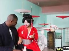 Asian Geisha Vivianna Gives Footjob And Rides