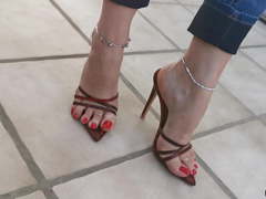 High Heels sexy walking and teasing